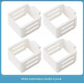 Adjustable Snap-On Hanging Organizer Bin, Expandable Mini Storage Box for Fridge Side Door, Pantry, Cosmetics, Medicine & Office Supplies